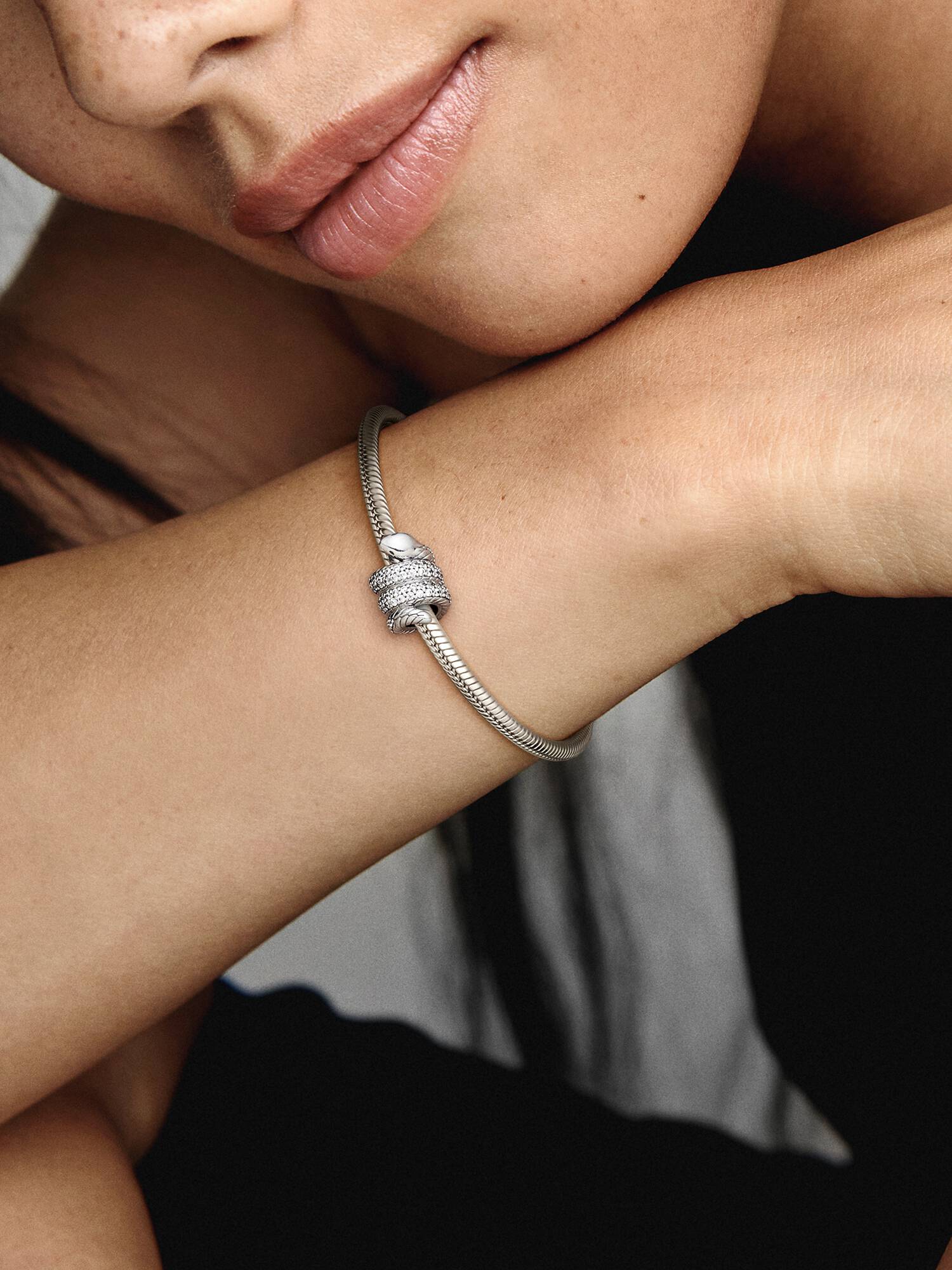 Sparkling Wrapped Snake Charm