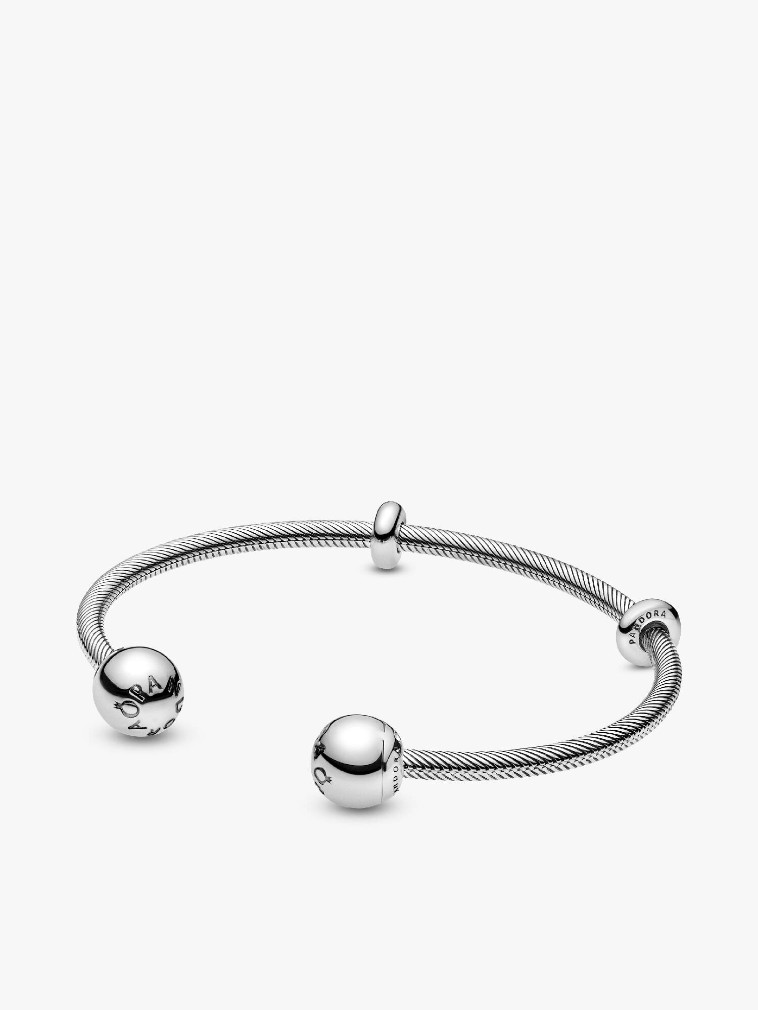 Pandora Moments Snake Chain Style Open Bangle