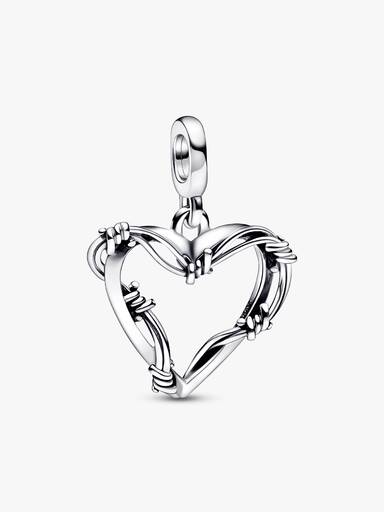 Pandora ME Wire Heart Medallion Charm