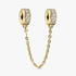 Clear Pavé Safety Chain Clip Charm Clear Pavé Safety Chain Clip Charm