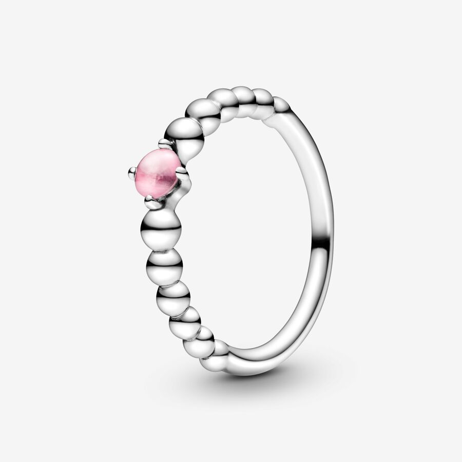Petal Pink Beaded Ring image number 0