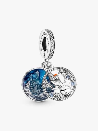 Disney Frozen Snow Olaf Double Dangle Charm