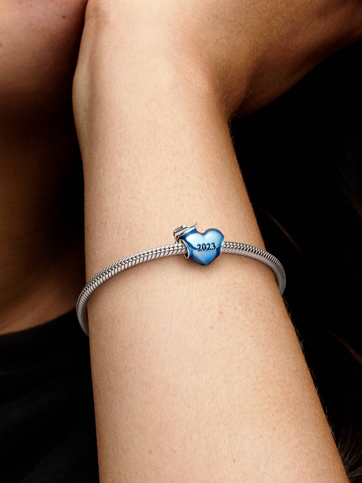 Blue 2023 Graduation Heart Charm