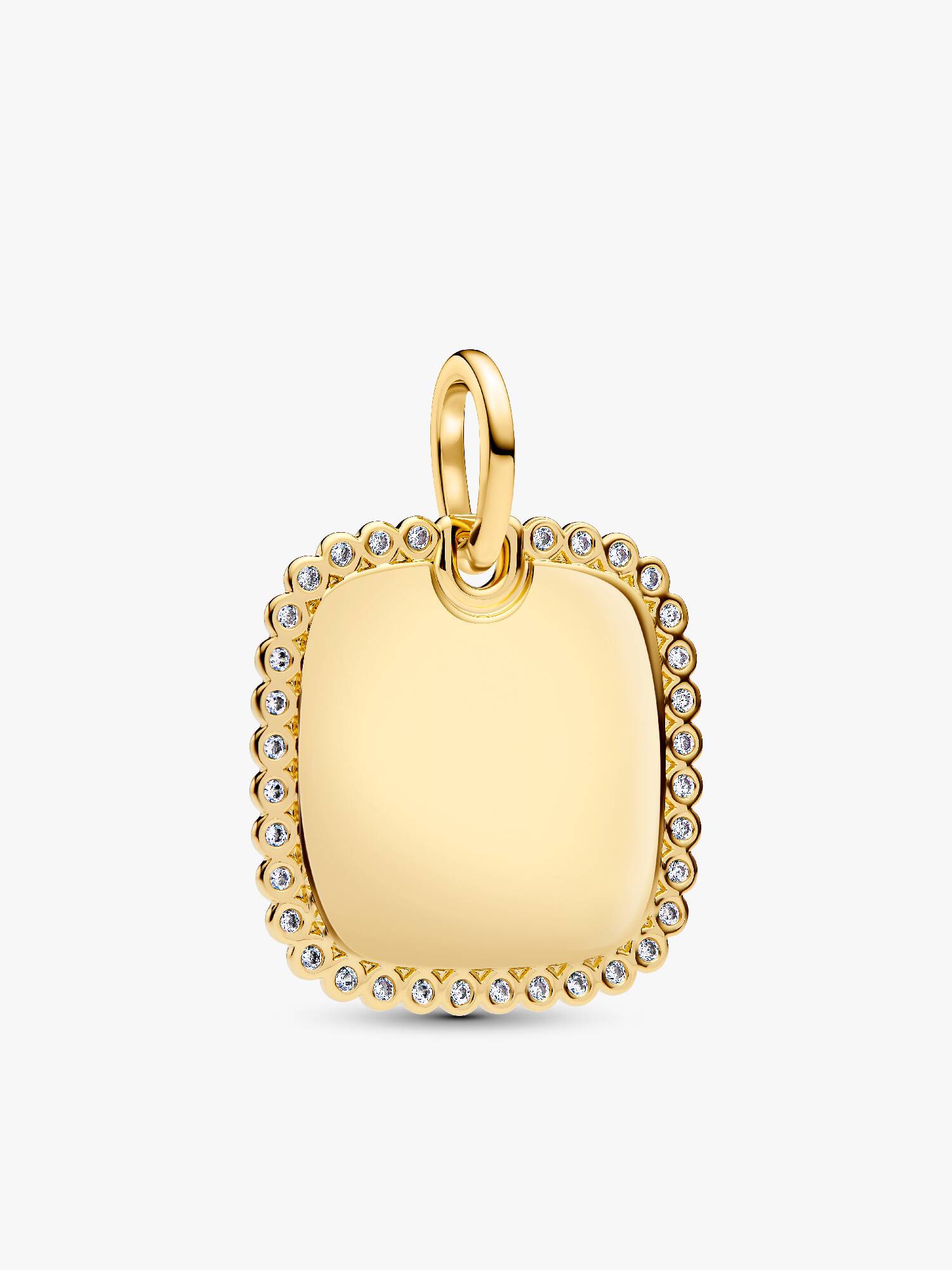Engravable Square Tag Pendant