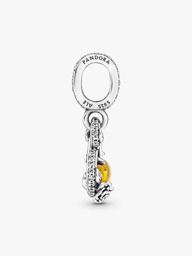 Disney Belle Infinity & Rose Flower Pendant