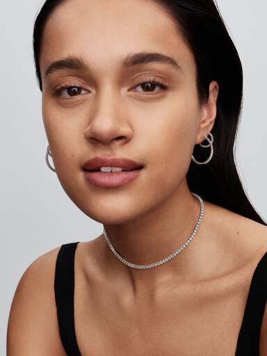 Sparkling Hoop Earrings