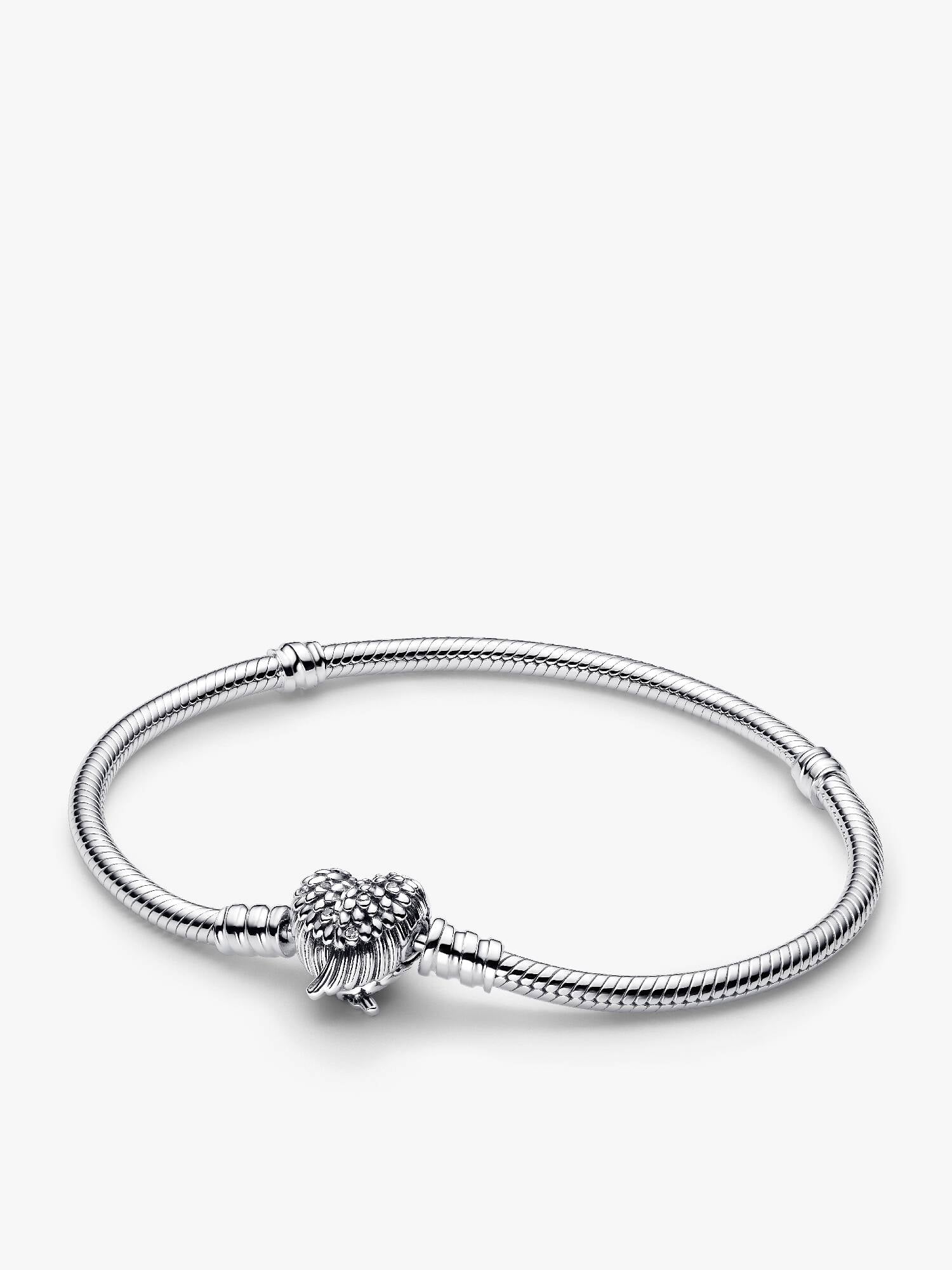 Heart Wings Clasp Snake Chain Bracelet
