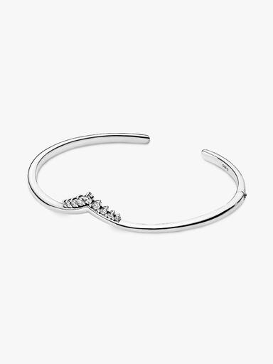 Tiara Wishbone Open Bangle
