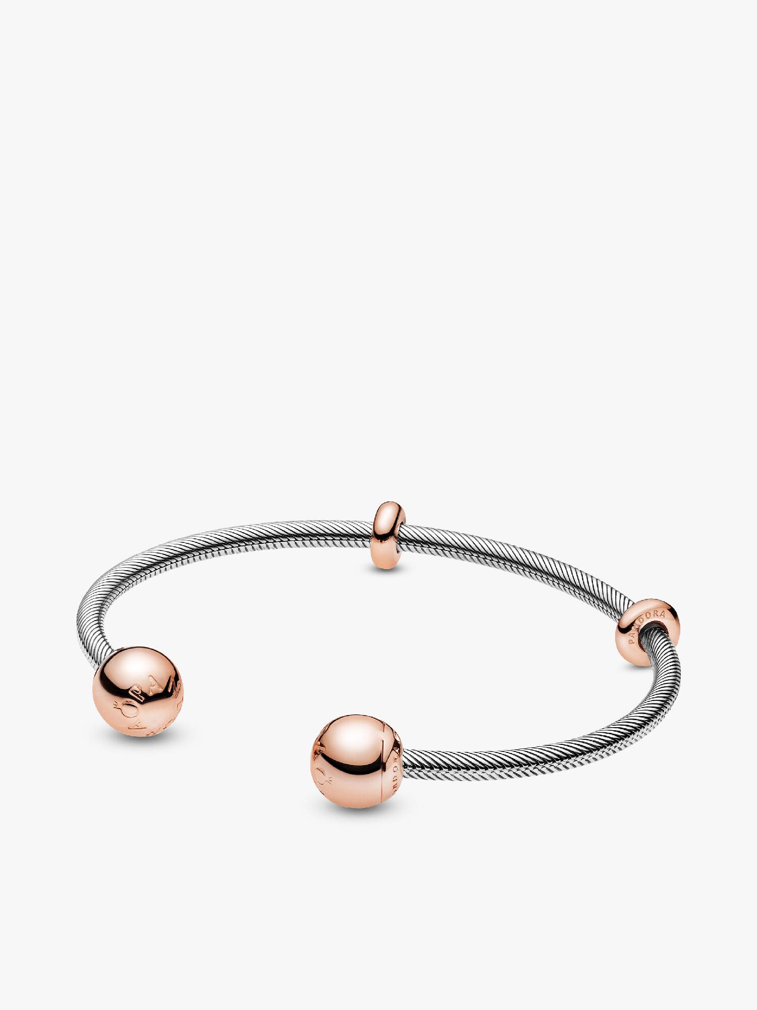 Pandora Moments Snake Chain Style Open Bangle