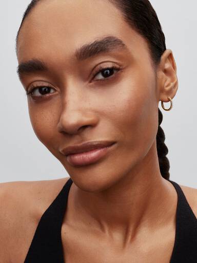 Sparkling Mini Hoop Earrings