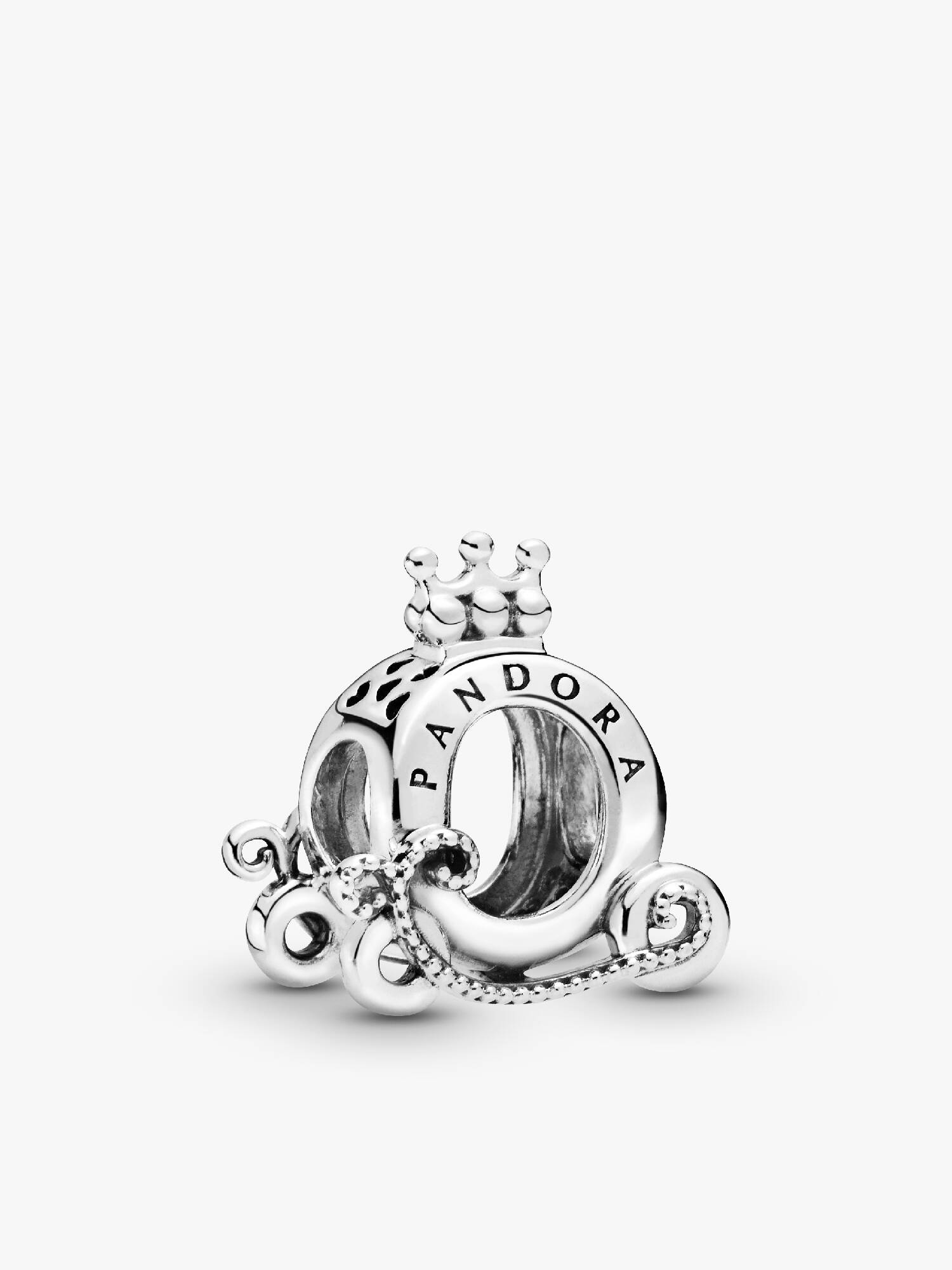Polished Crown O Carriage Charm