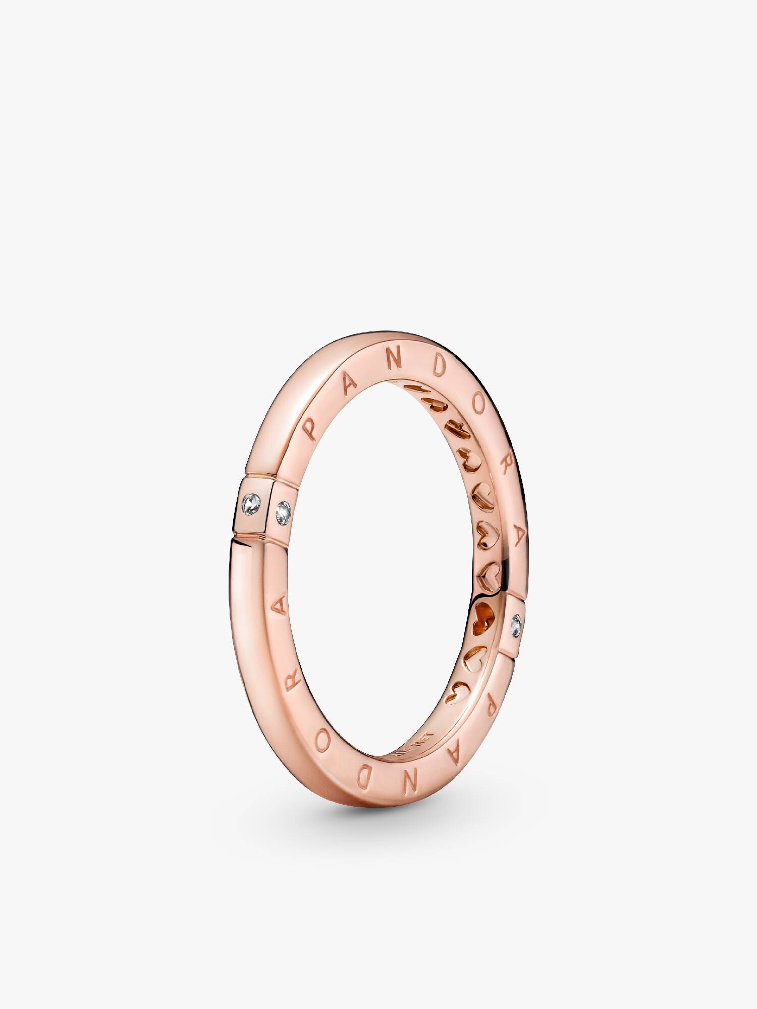 Logo & Hearts Ring