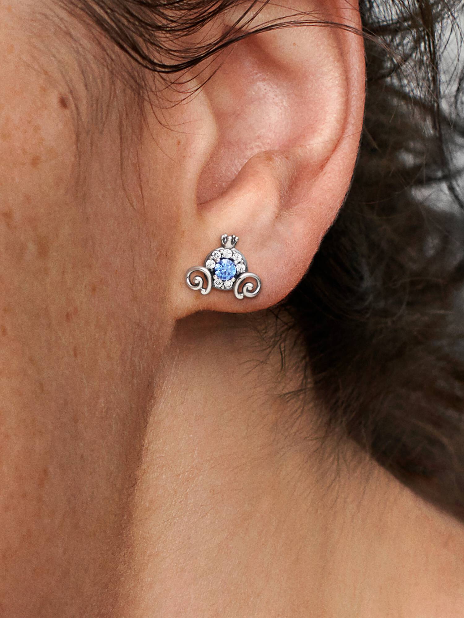Disney Cinderella Pumpkin Coach Stud Earrings