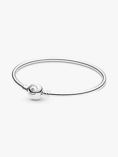 Disney Simba silver bangle with golden coloured cubic zirconia