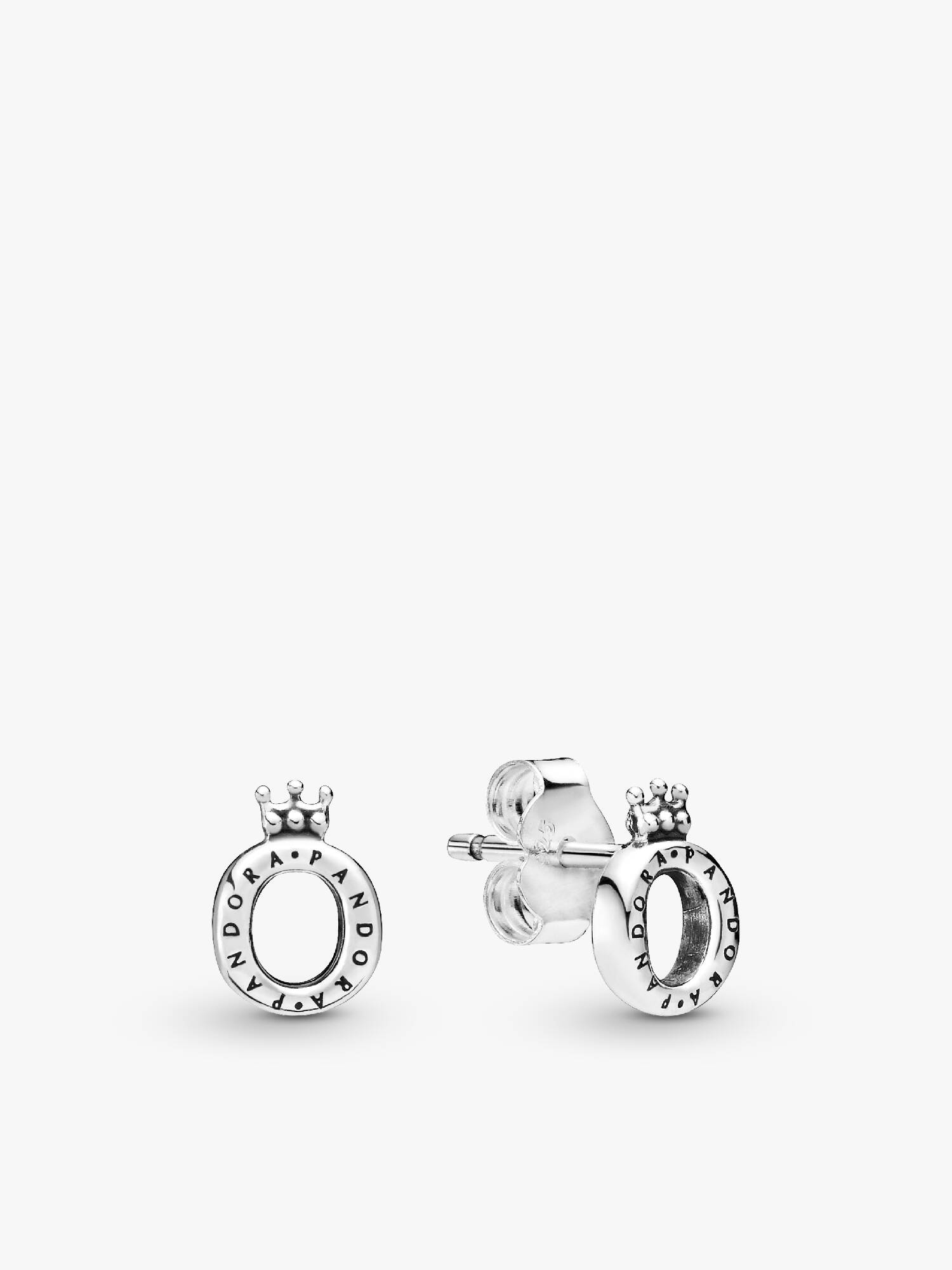 Polished Crown O Stud Earrings