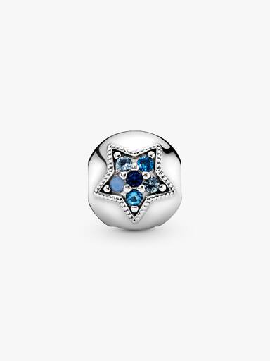 Bright Blue Star Clip Charm
