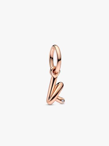 Letter k Script Alphabet Dangle Charm