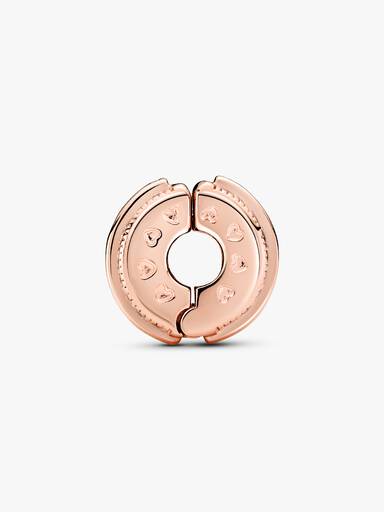 Sparkling Pavé Lines & Logo Clip Charm