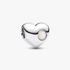 Engravable White Stone Heart Charm Engravable White Stone Heart Charm