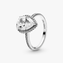 Silver ring with clear cubic zirconia Silver ring with clear cubic zirconia