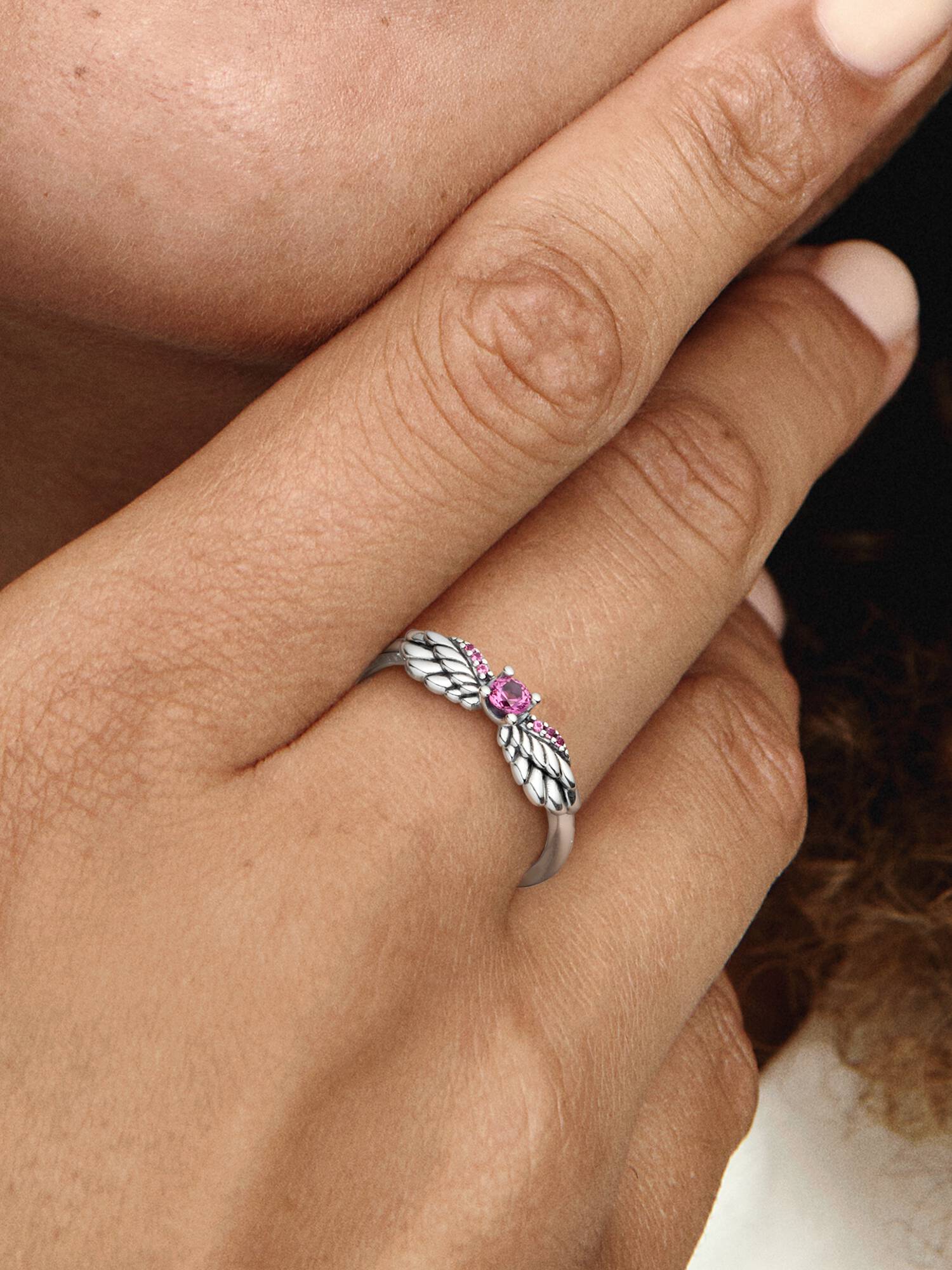 Sparkling Angel Wings Ring