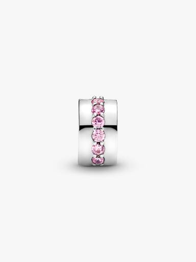 Pink Sparkling Row Clip Charm