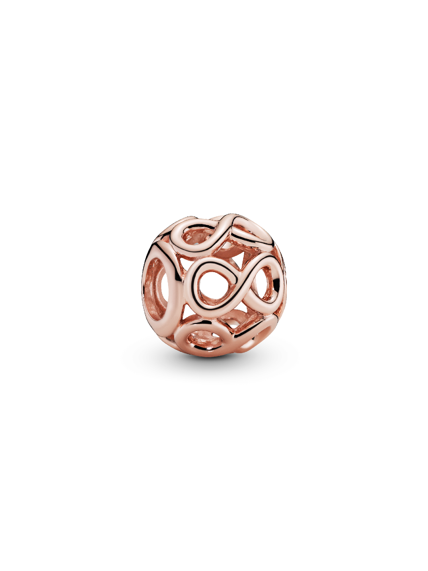 14k Rose gold-plated infinity charm | Rose gold plated | Pandora ZA