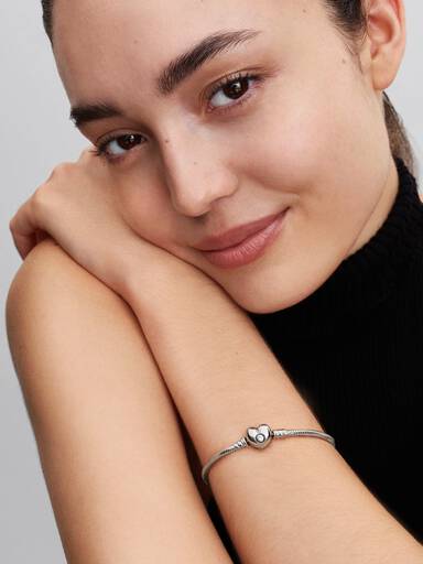 Heart & Snake Chain Bracelet