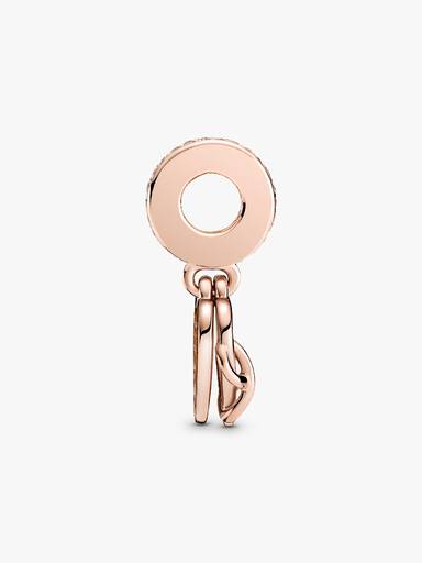 Love You Infinity Heart Dangle Charm