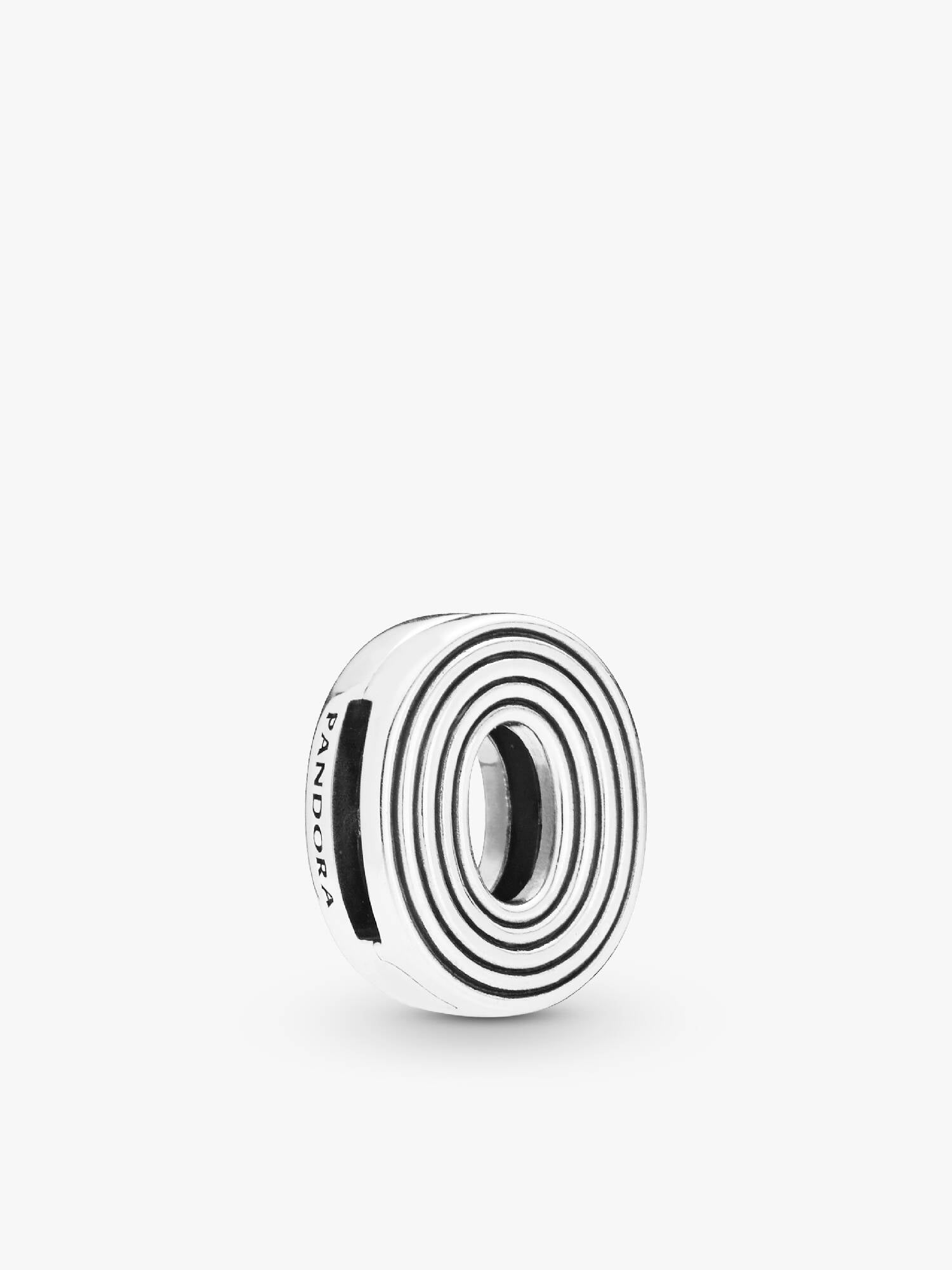 Pandora Reflexions letter O silver clip charm