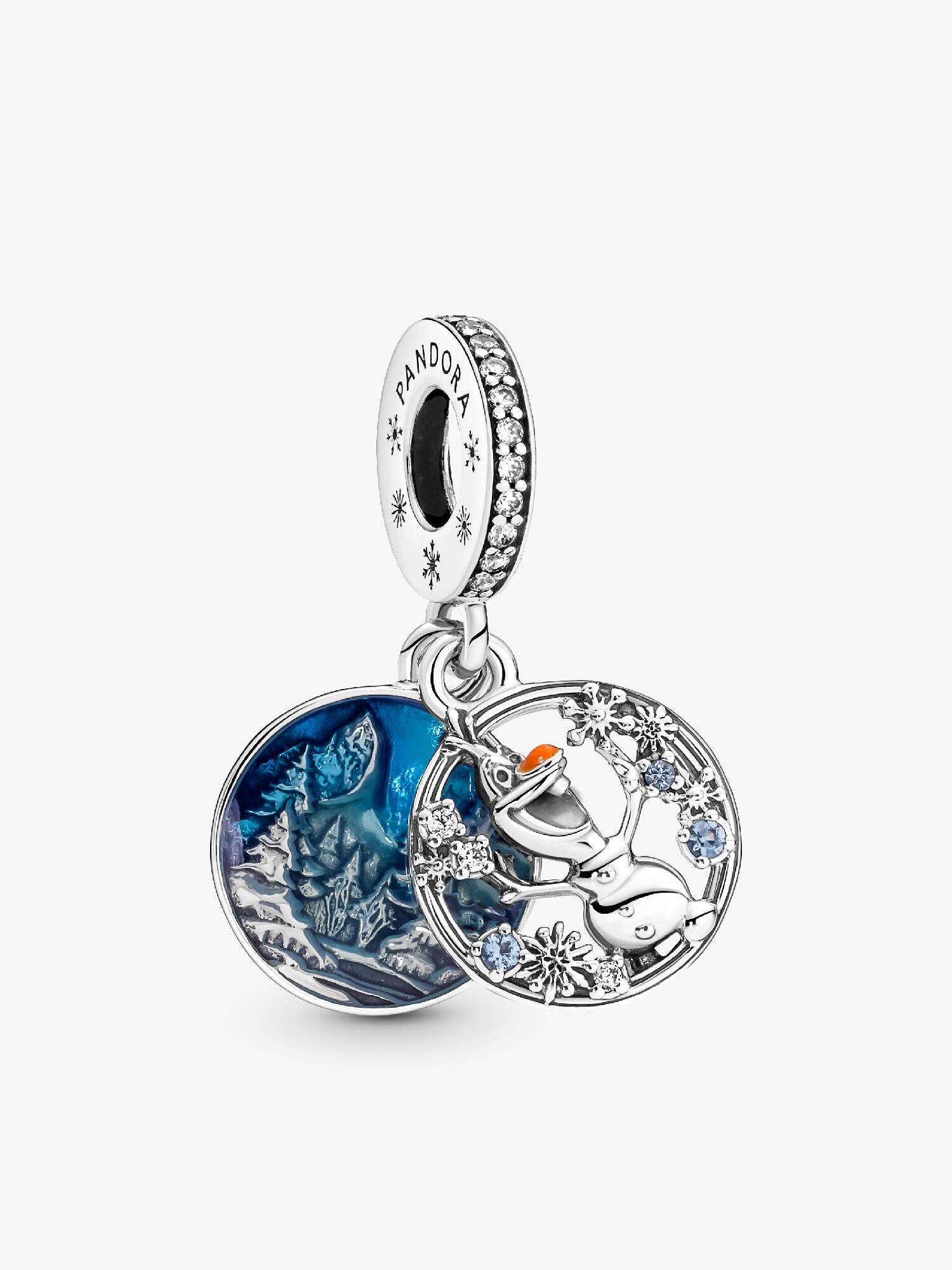 Disney Frozen Snow Olaf Double Dangle Charm