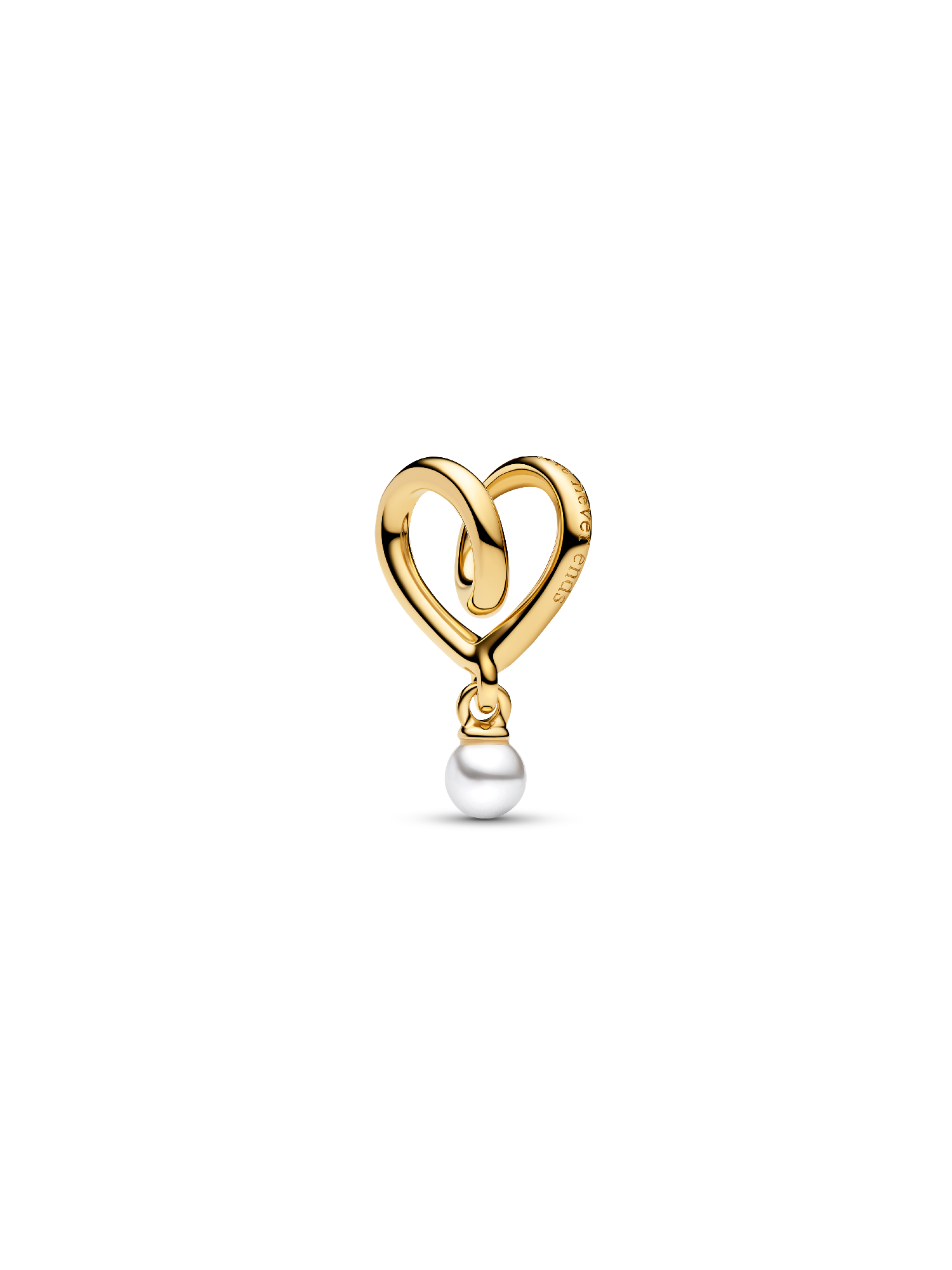 Wrapped Heart Charm | Gold plated | Pandora ZA