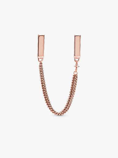 PANDORA Reflexions safety chain in 14k rose gold-plated