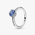 Blue Sparkling Crown Ring Blue Sparkling Crown Ring