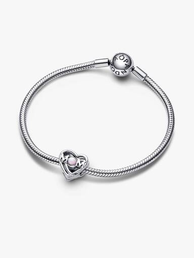 Openwork Mum & Heart Charm