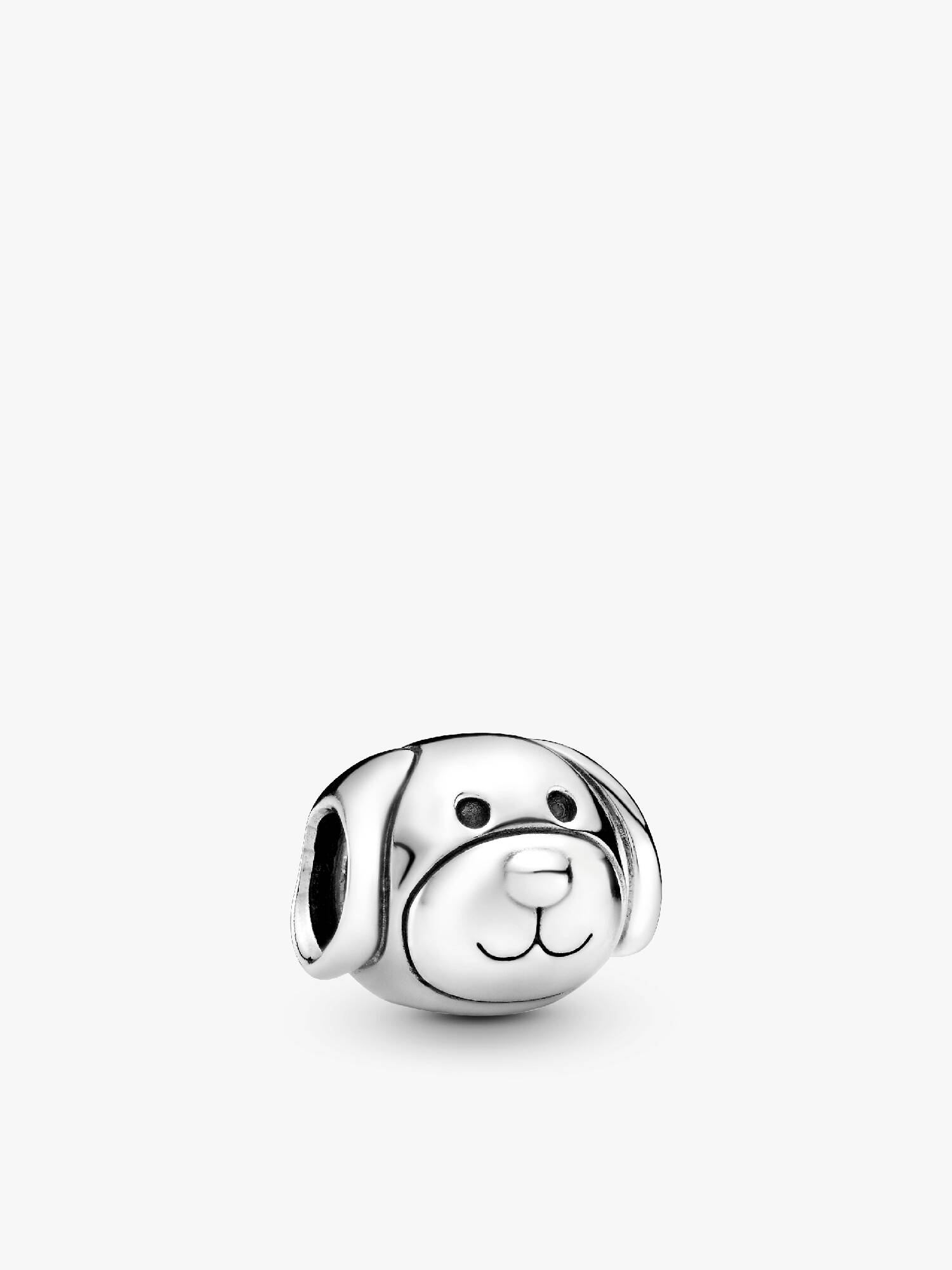 Dog silver charm