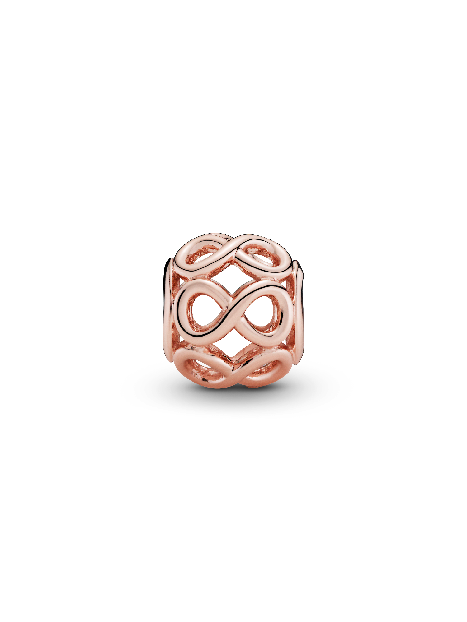14k Rose gold-plated infinity charm | Rose gold plated | Pandora ZA