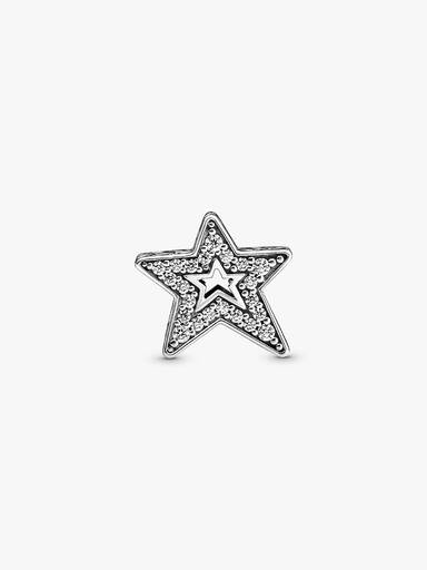 Sparkling Asymmetric Star Charm