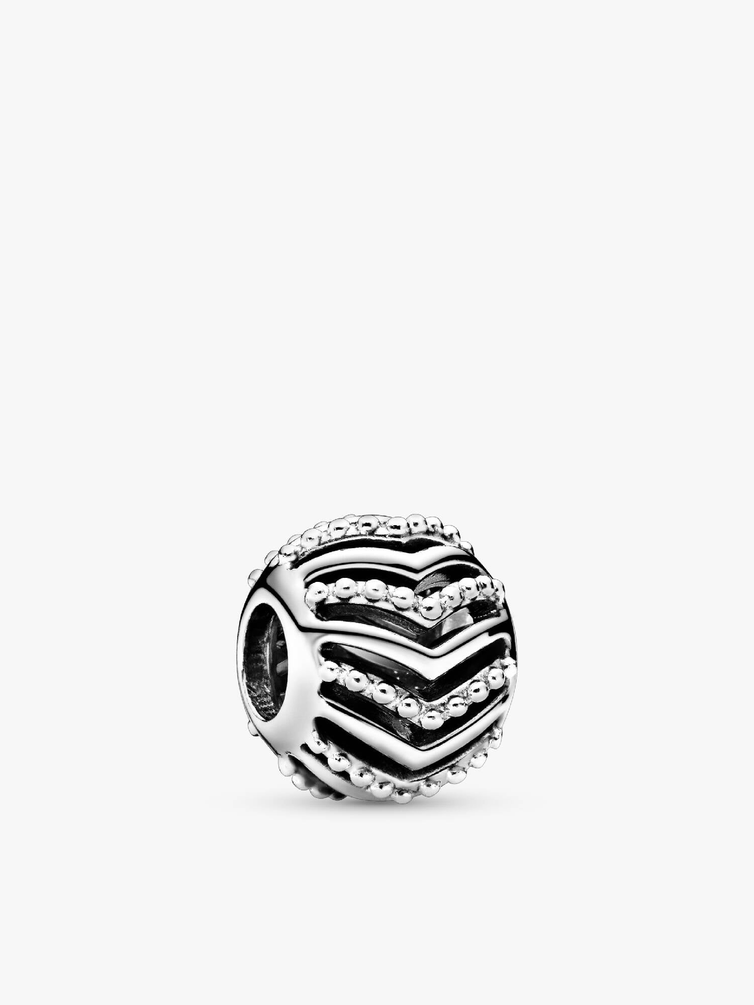 Wishbone silver charm
