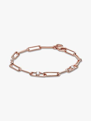 Link Chain & Stones Bracelet