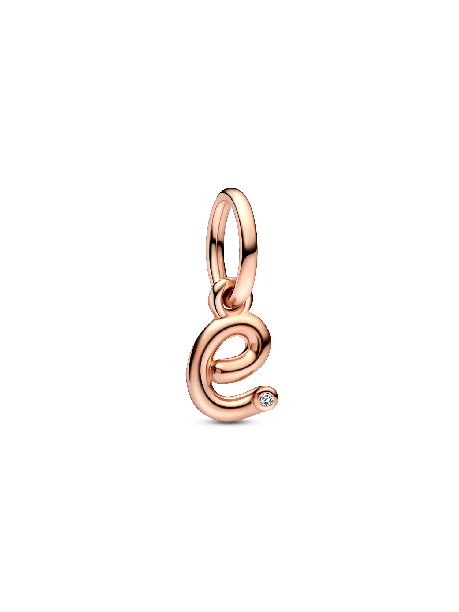 Letter e Script Alphabet Dangle Charm