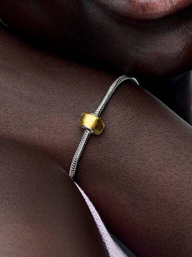 Golden Mini Murano Glass Charm