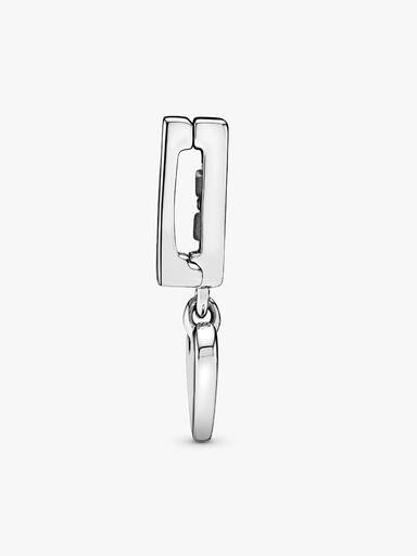 PANDORA Reflexions dangling heart silver clip charm