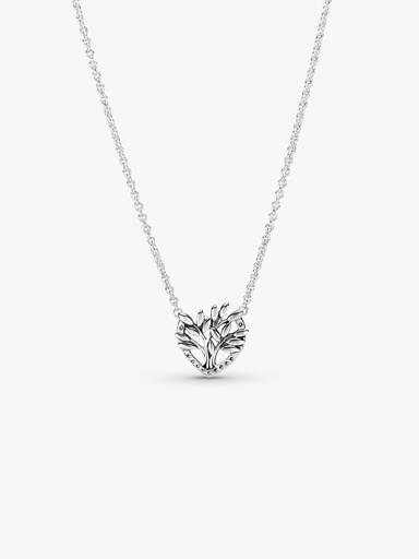 Heart Family Tree Collier Necklace
