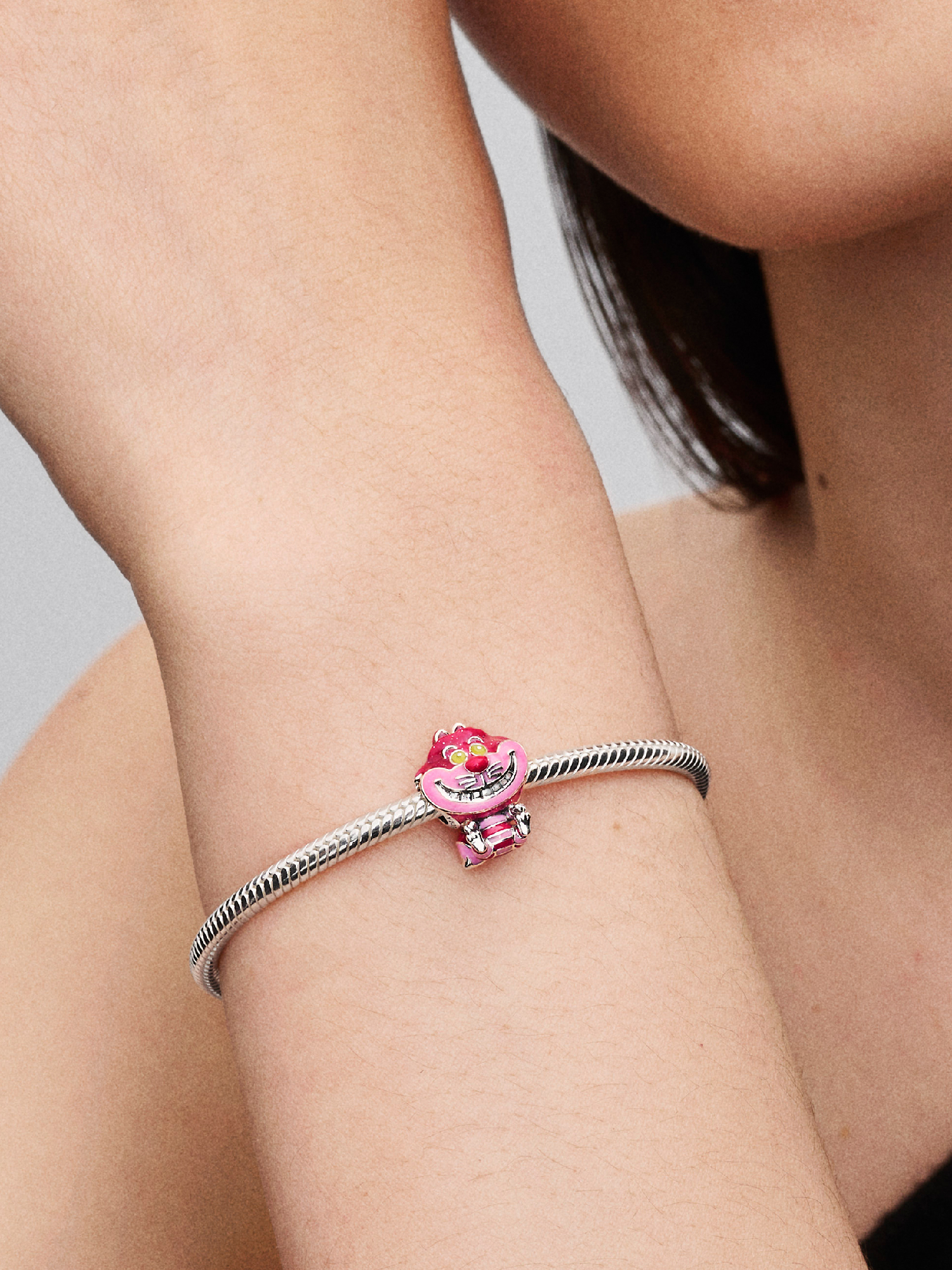 Disney Alice in Wonderland Cheshire Cat Charm | Sterling silver