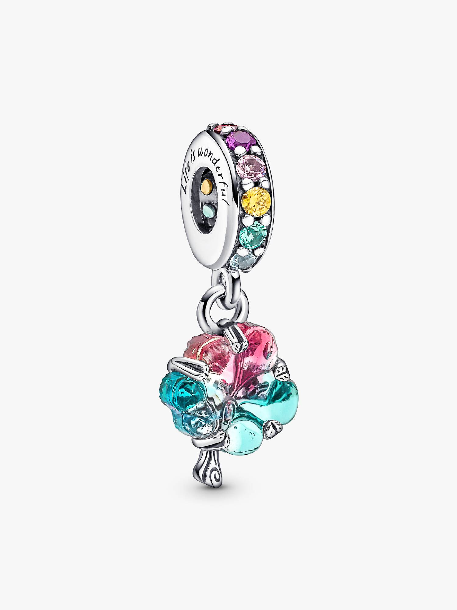 Togetherness Tree Murano Glass Dangle Charm