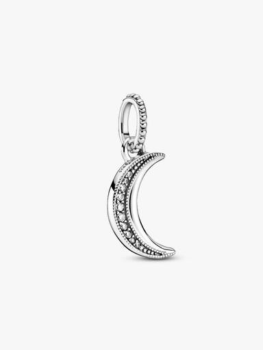 Sparkling Crescent Moon Pendant