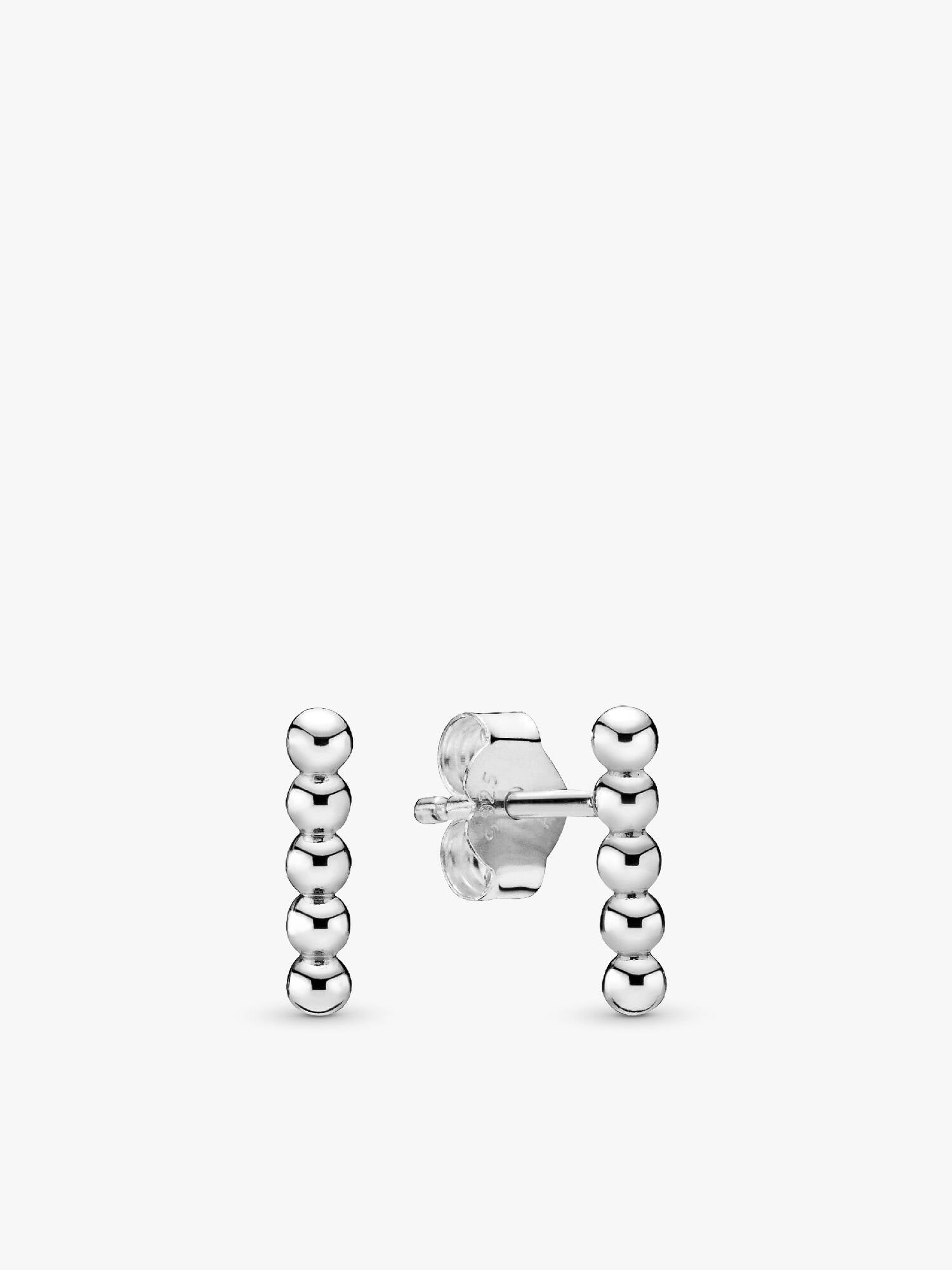 Row of Beads Stud Earrings