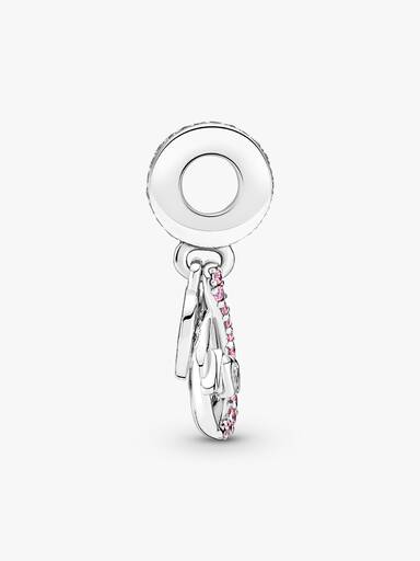 Mum Infinity Pavé Double Dangle Charm