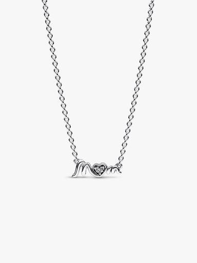 Mum Pavé Collier Necklace
